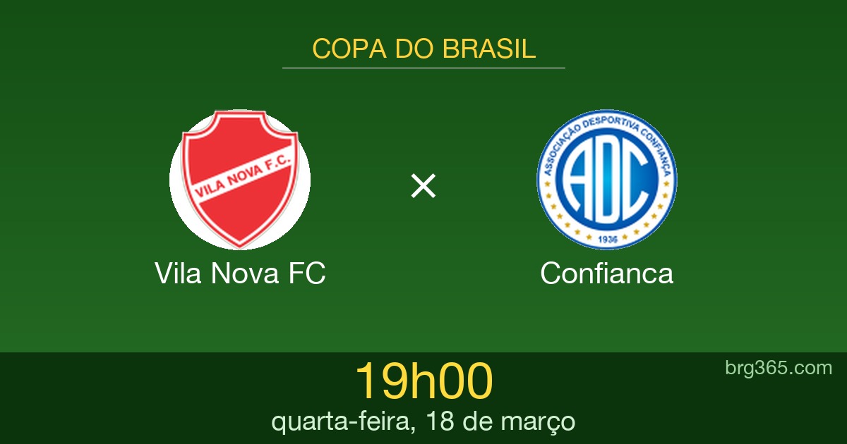 Vila Nova FC x Confianca: onde assistir ao vivo, horário e escalações — Copa do Brasil