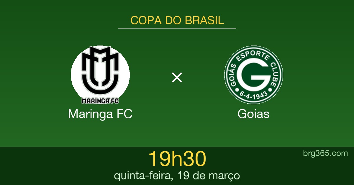 [Resultado] Maringa FC x Goias: onde assistir ao vivo, horário e escalações — Copa do Brasil