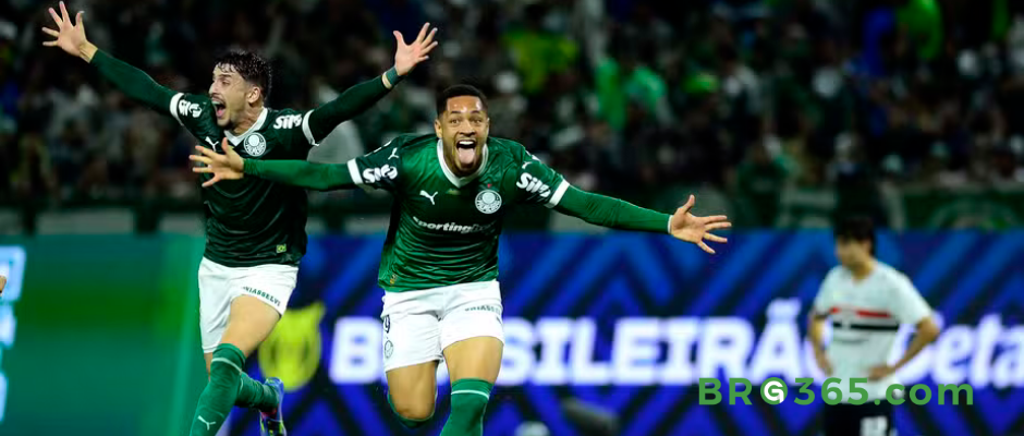 Vitor Roque brilha nos acréscimos, Palmeiras derruba São Paulo e assume liderança do Brasileirão!